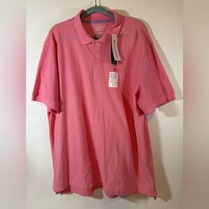 Saddlebred Perfect Polo Shirt Pink Short Sleeve Golf Casual Mens XL NEW